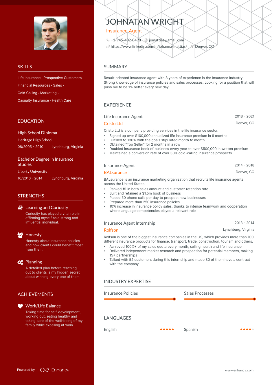 5 Insurance Agent Resume Examples Guide For 2023