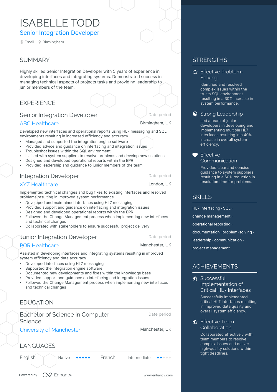 5 Integration Developer Resume Examples & Guide for 2023