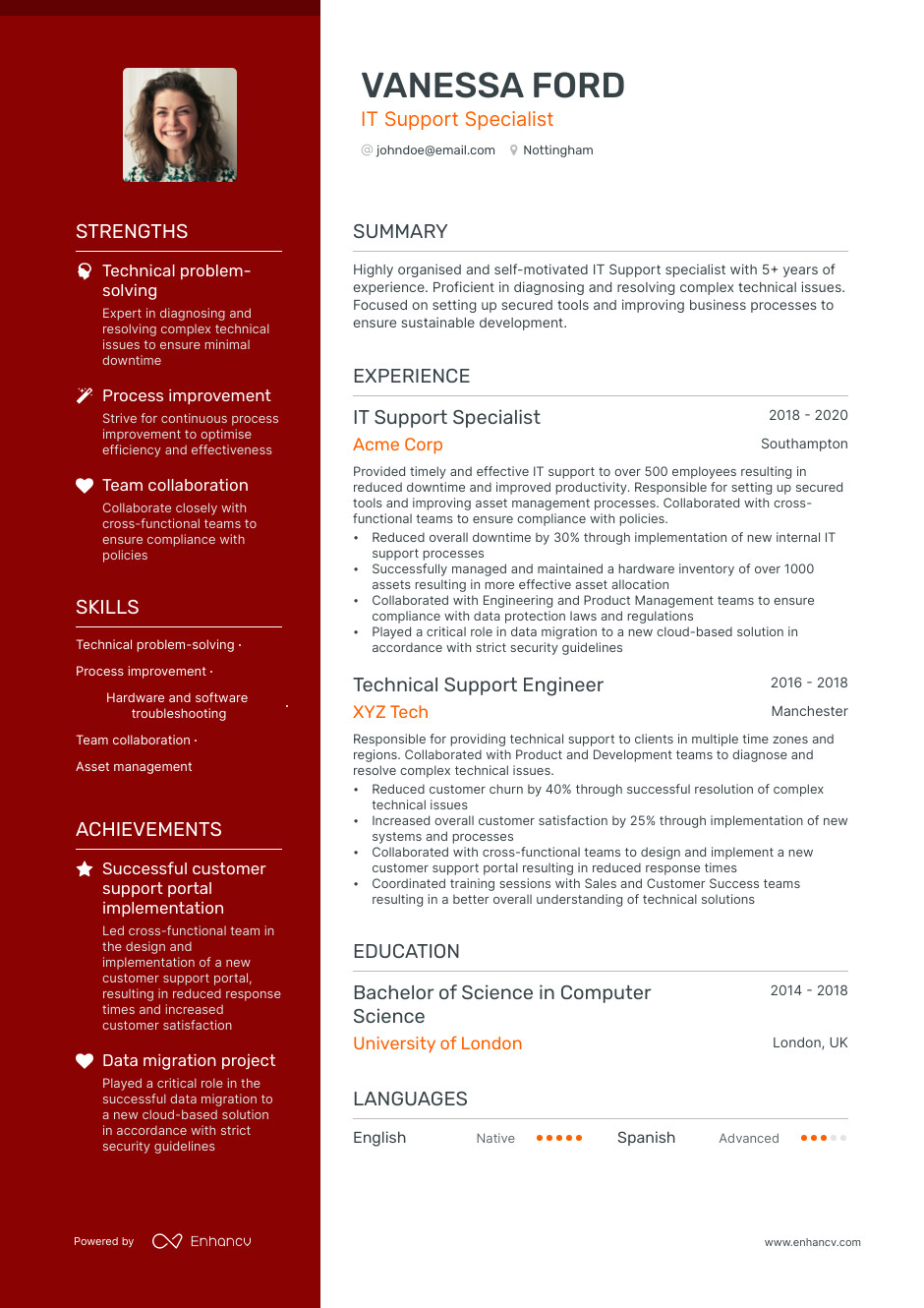 networking-cv-sample-master-of-template-document