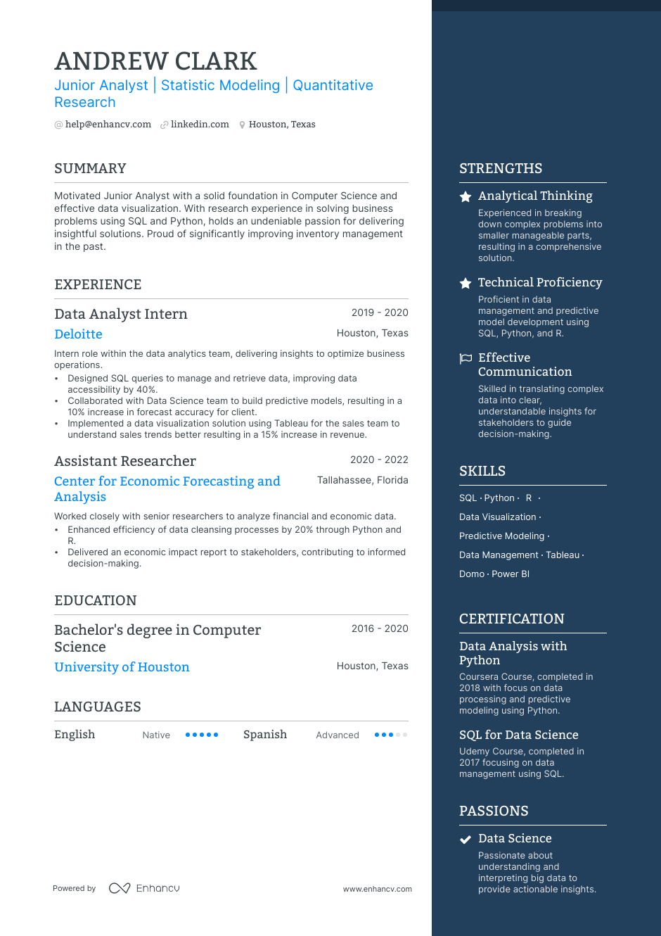 5 Junior Data Analyst Resume Examples Guide For 2023   Junior Data Analyst Resume 