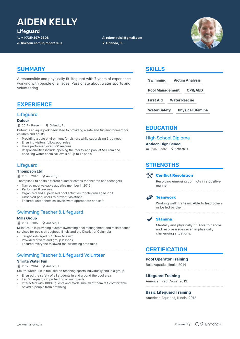 5 Lifeguard Resume Examples & Guide for 2023