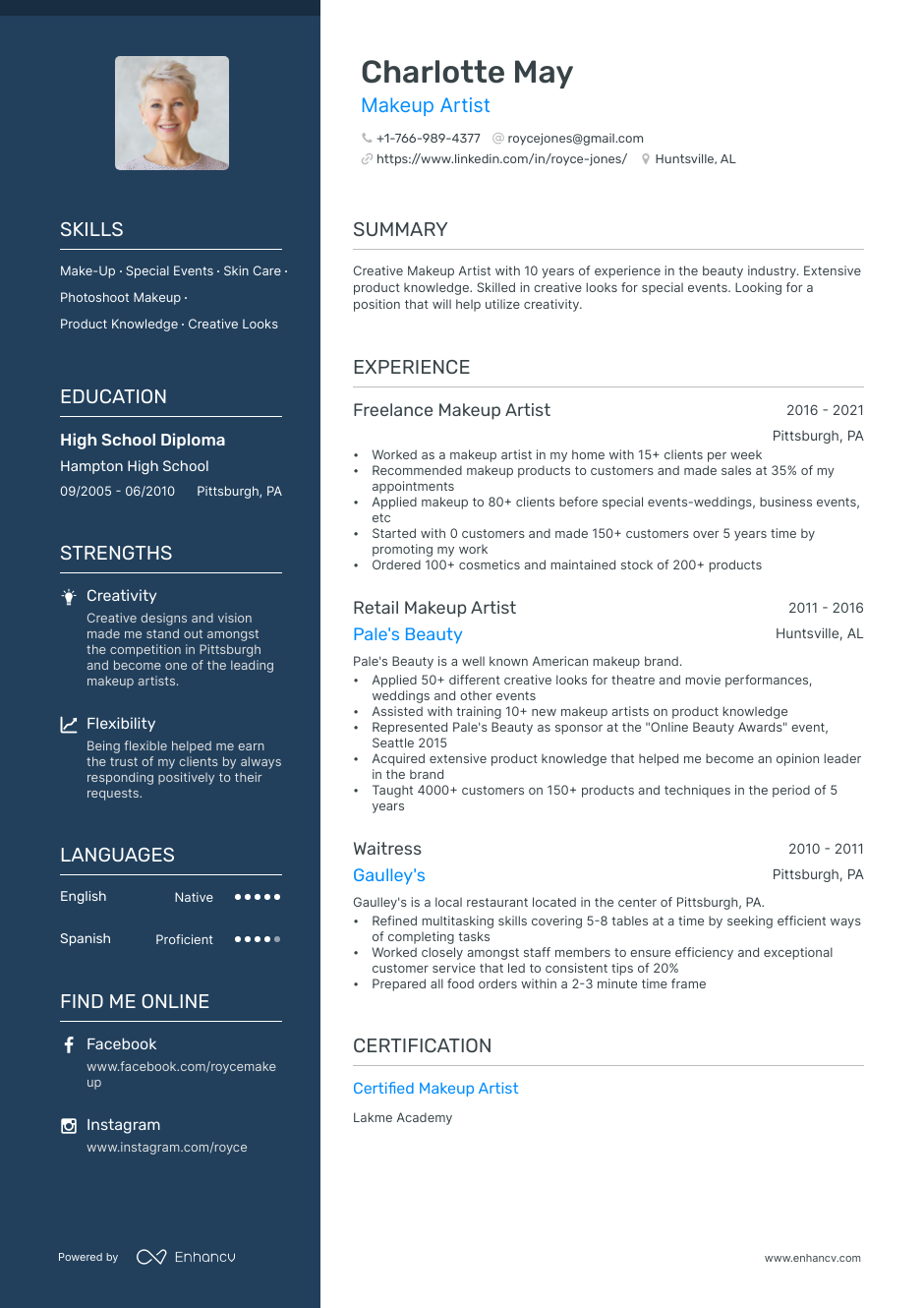 5 Makeup Artist Resume Examples Guide
