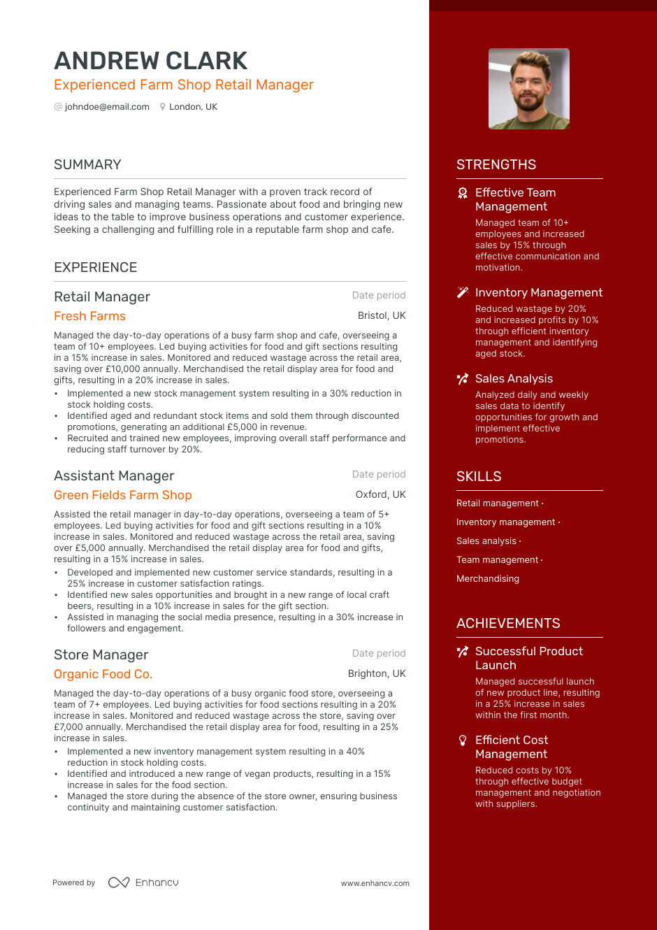 5 Manager Retail Resume Examples & Guide for 2023