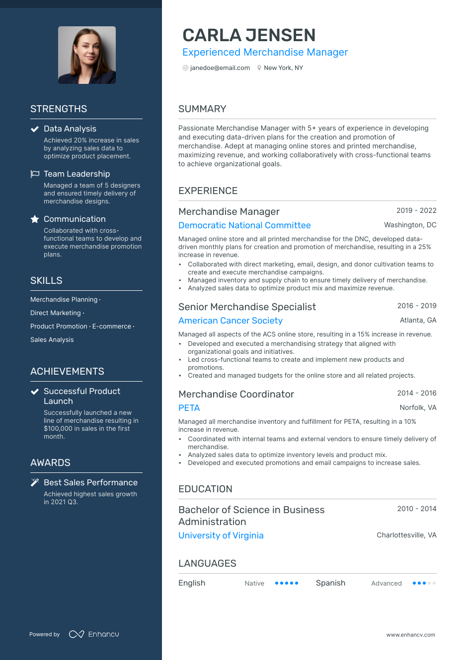 5 Merchandise Manager Resume Examples & Guide for 2023