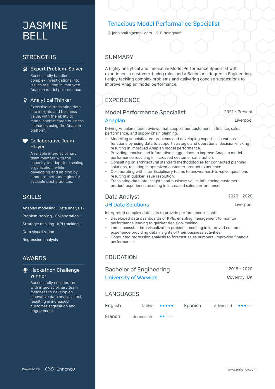 3 Model CV Examples for 2023