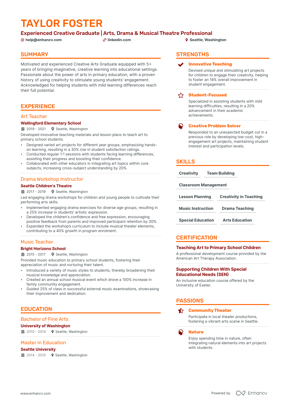 how to build a theatre resume