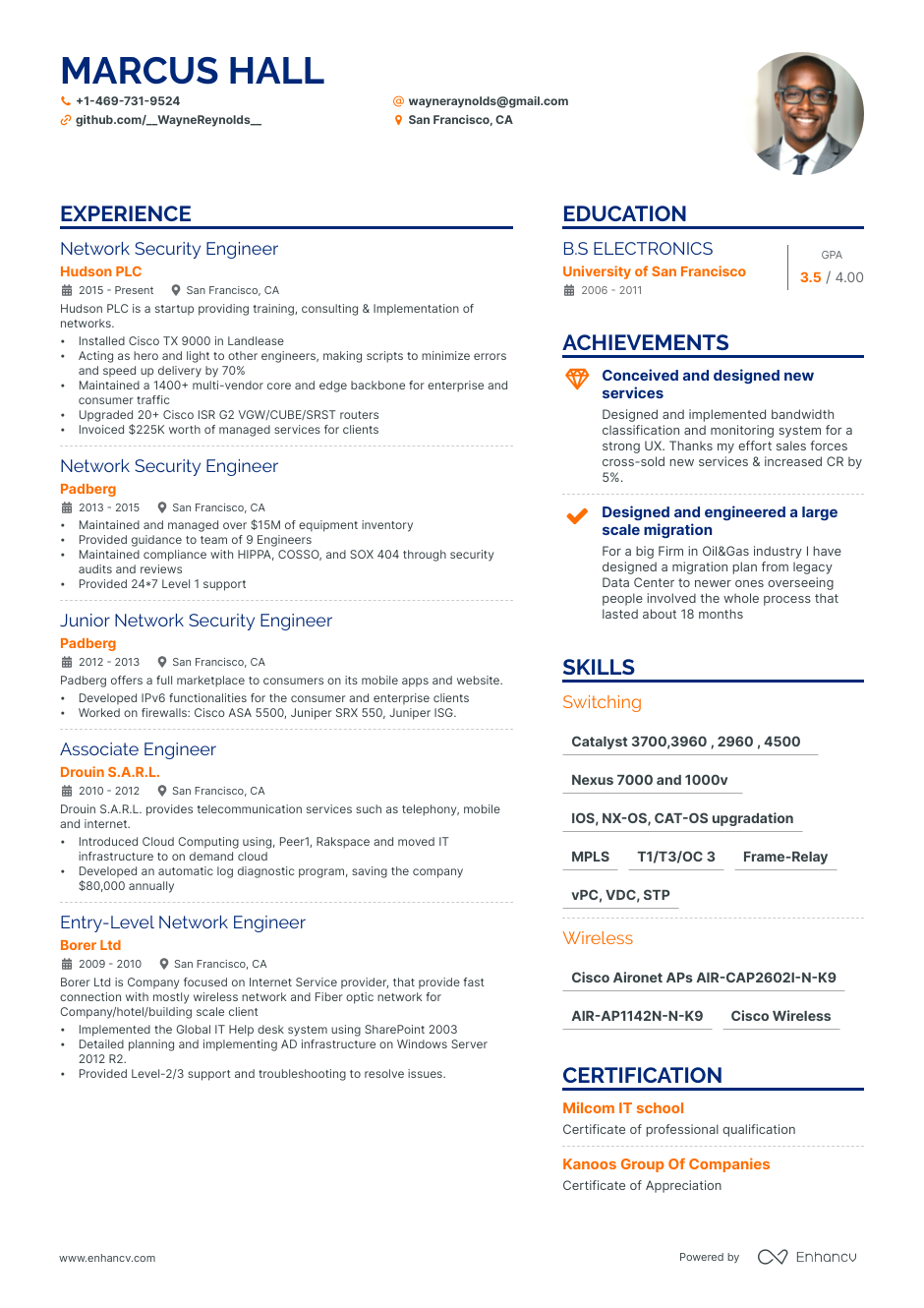 5 Network Security Engineer Resume Examples & Guide for 2023