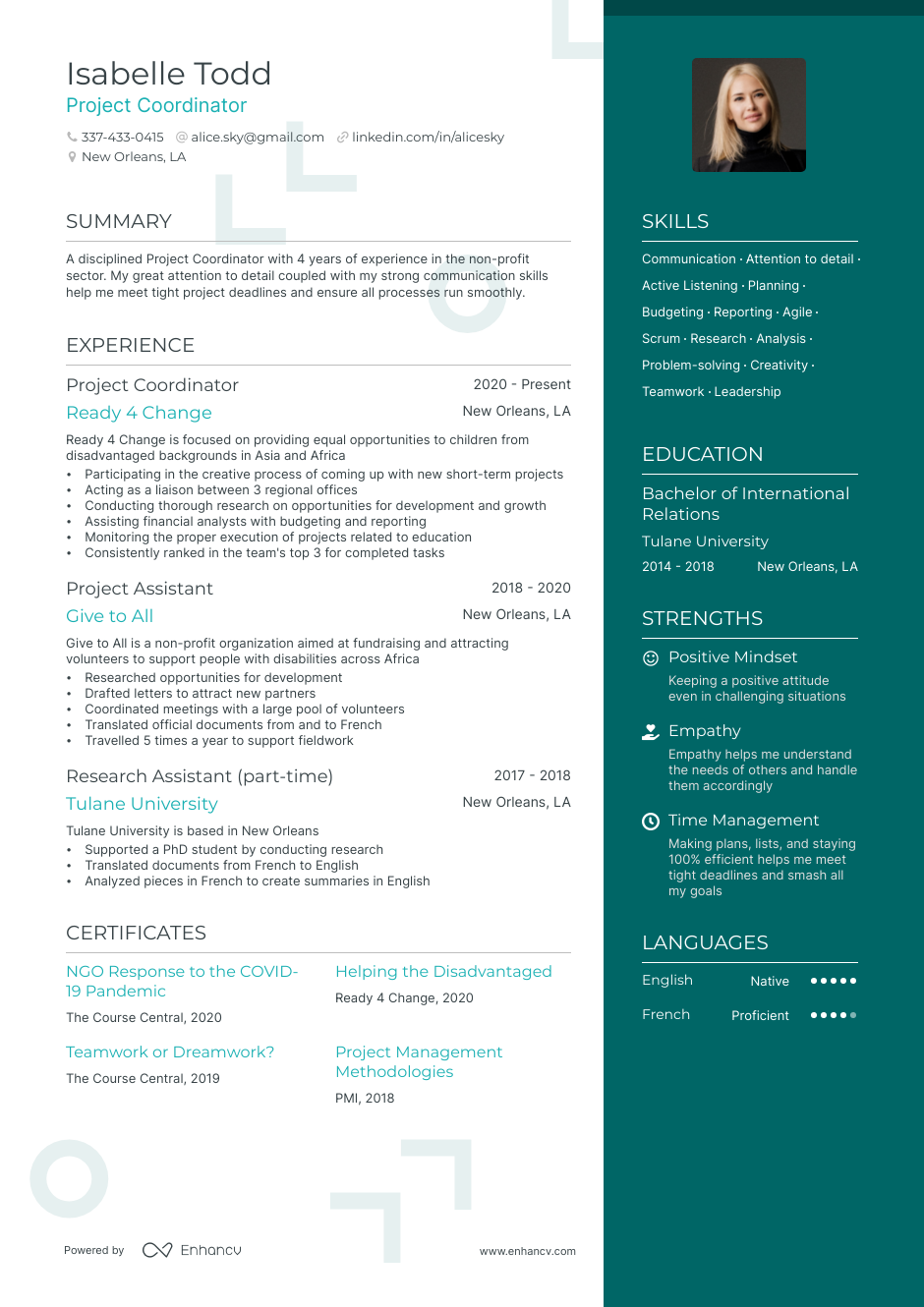 5 Non Profit Resume Examples & Guide for 2024