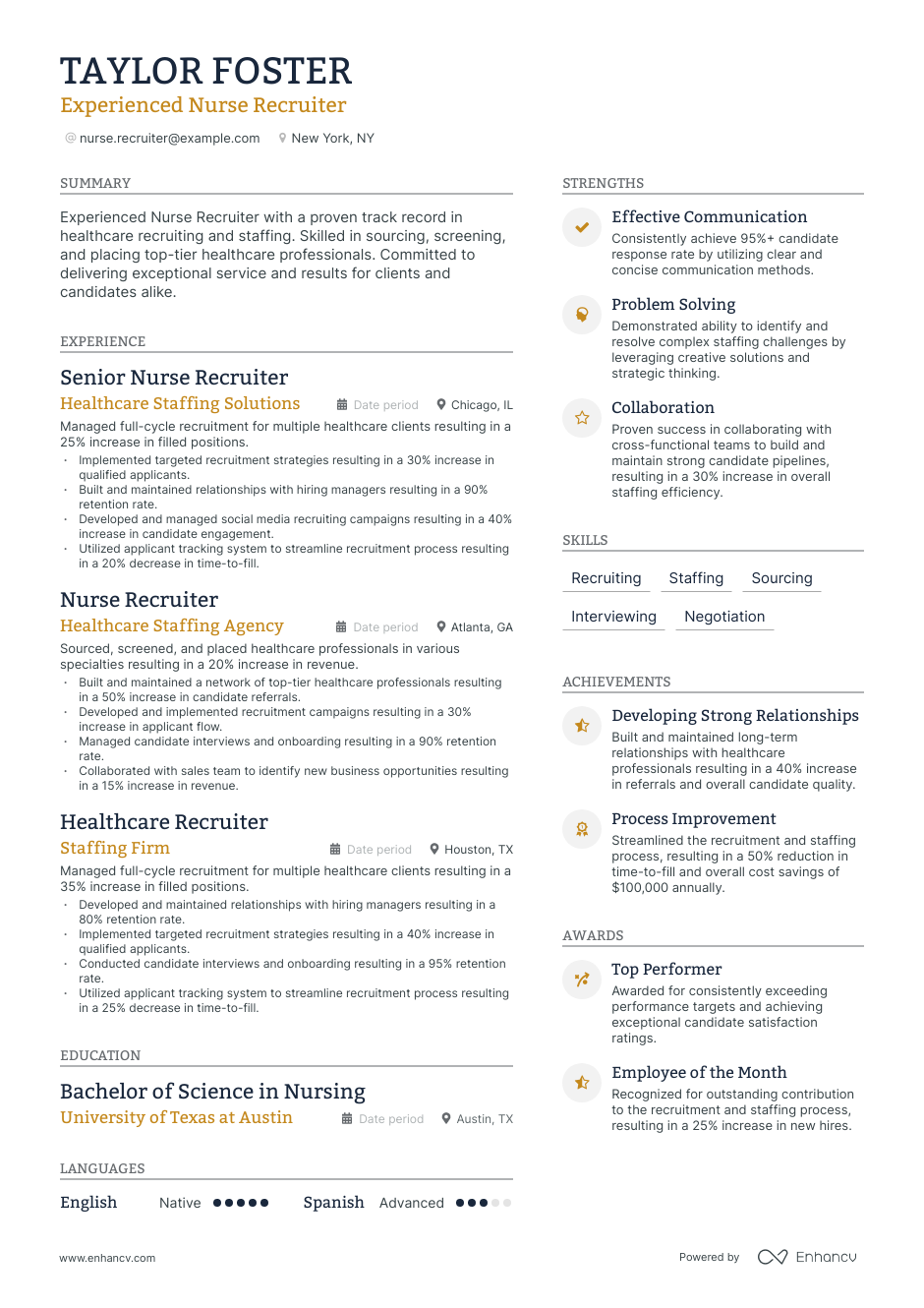 Physician Recruiter Resume Samples