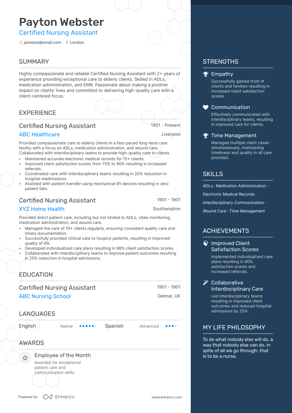 3 Nursing CV Examples for 2023