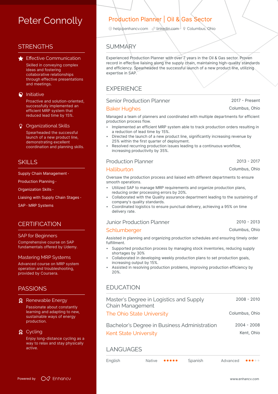 5 Production Planner Resume Examples And Guide For 2023 4335