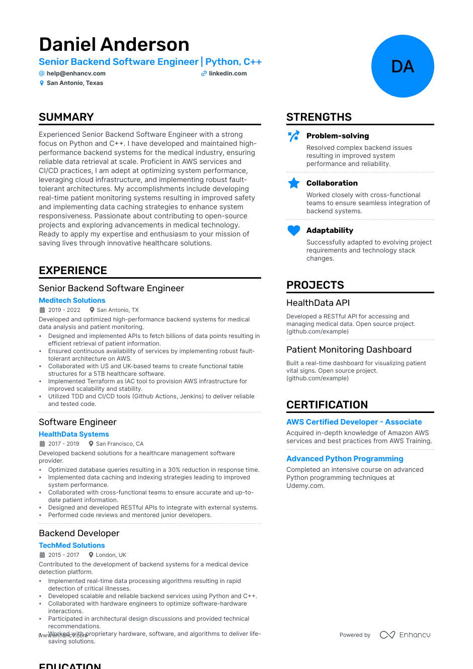 5 Python Programmer Resume Examples And Guide For 2023 