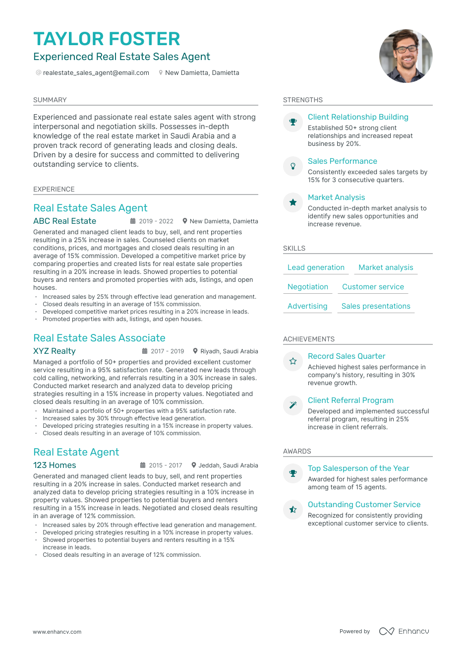 5 Real Estate Sales Resume Examples - Real Estate Sales Resume 