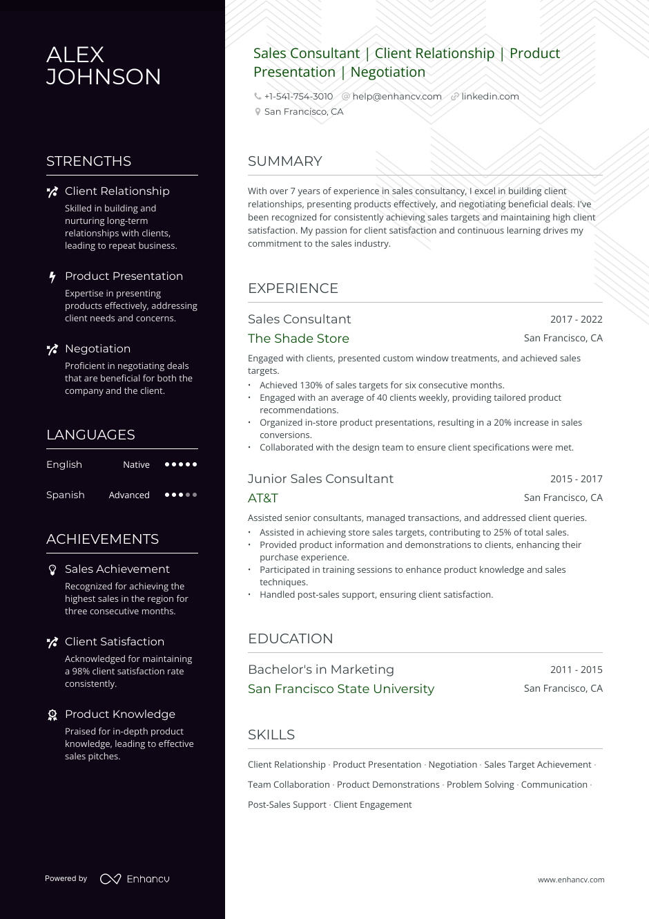 4 Sales Consultant Resume Examples And Guide For 2023