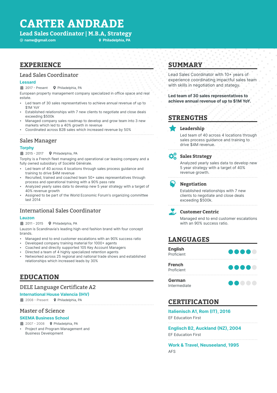 5 Sales Coordinator Resume Examples Guide For 2023   Sales Coordinator Resume 