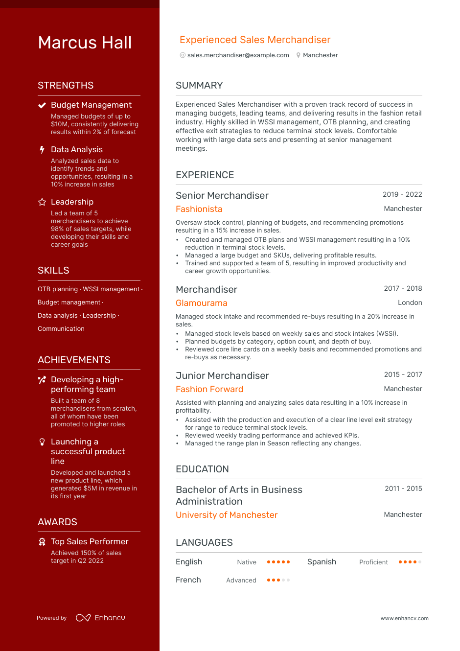 5 Sales Merchandiser Resume Examples Guide For 2023   Sales Merchandiser Resume 