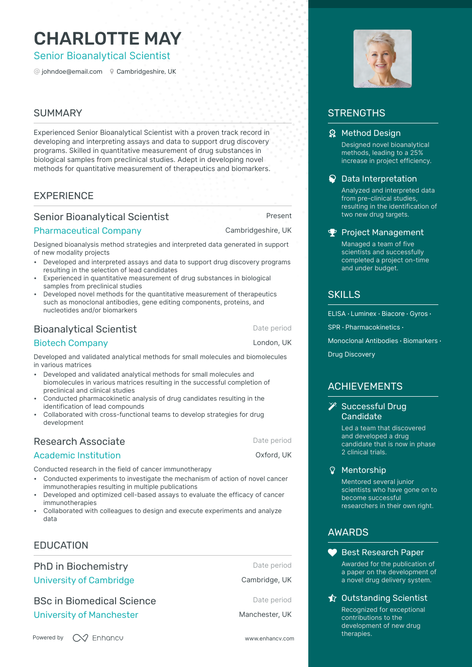 7 Scientist Resume Examples & Guide for 2023