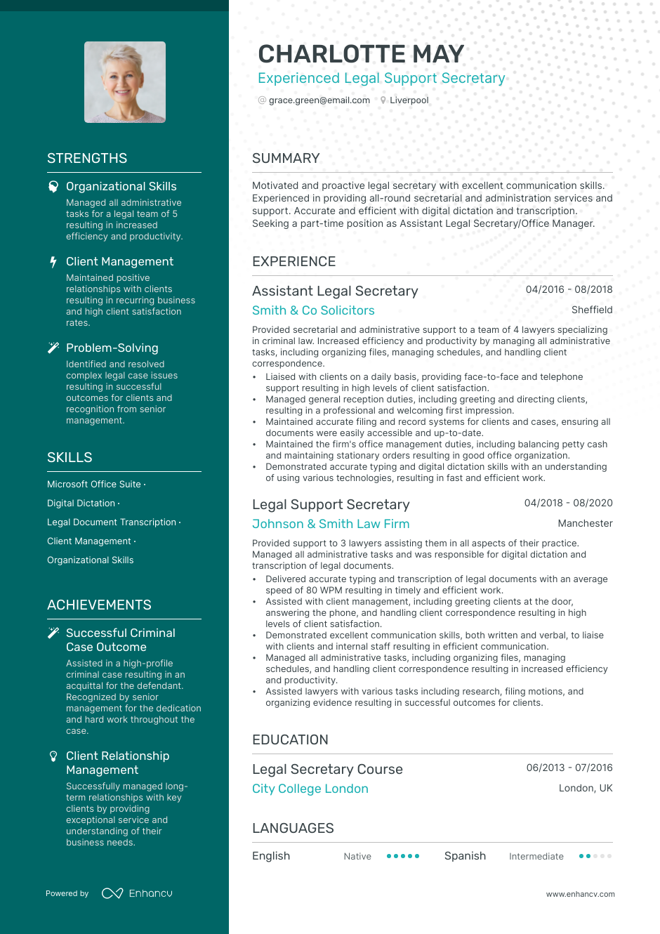 3 Secretary Cv Examples For 2023 4126