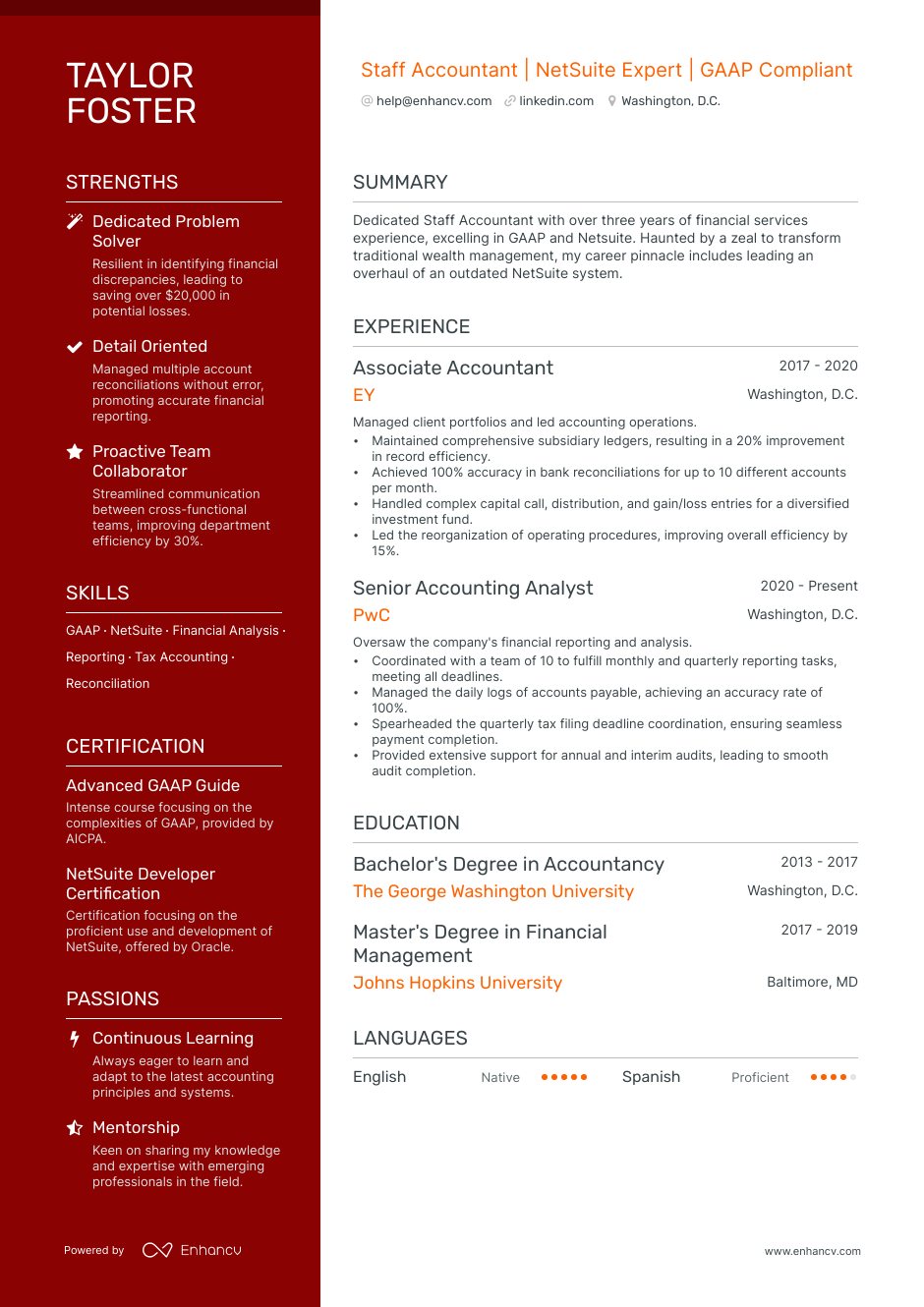 5 Staff Accountant Resume Examples & Guide for 2023