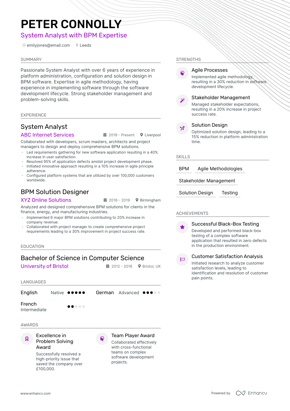 3 System Analyst CV Examples for 2023