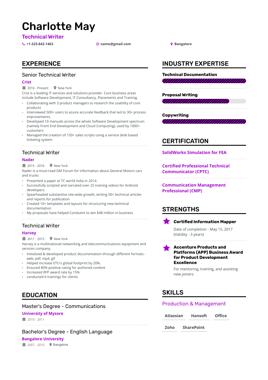 tech resume writer