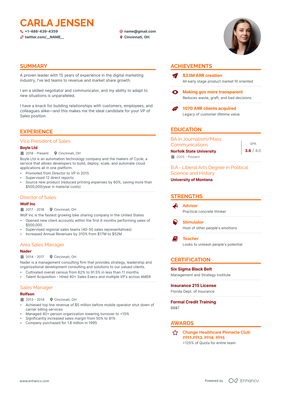 5 VP of Sales Resume Examples & Guide for 2023