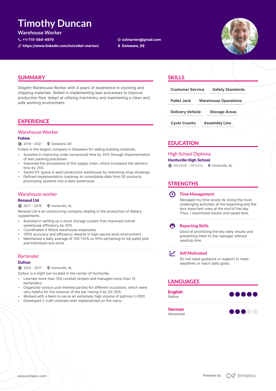 10 Warehouse Worker Resume Examples - Warehouse Worker Resume 