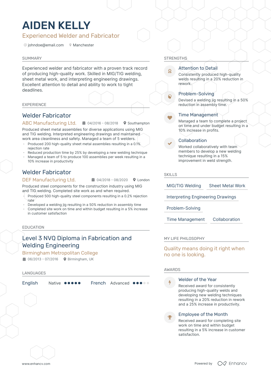 3 Welder CV Examples for 2023