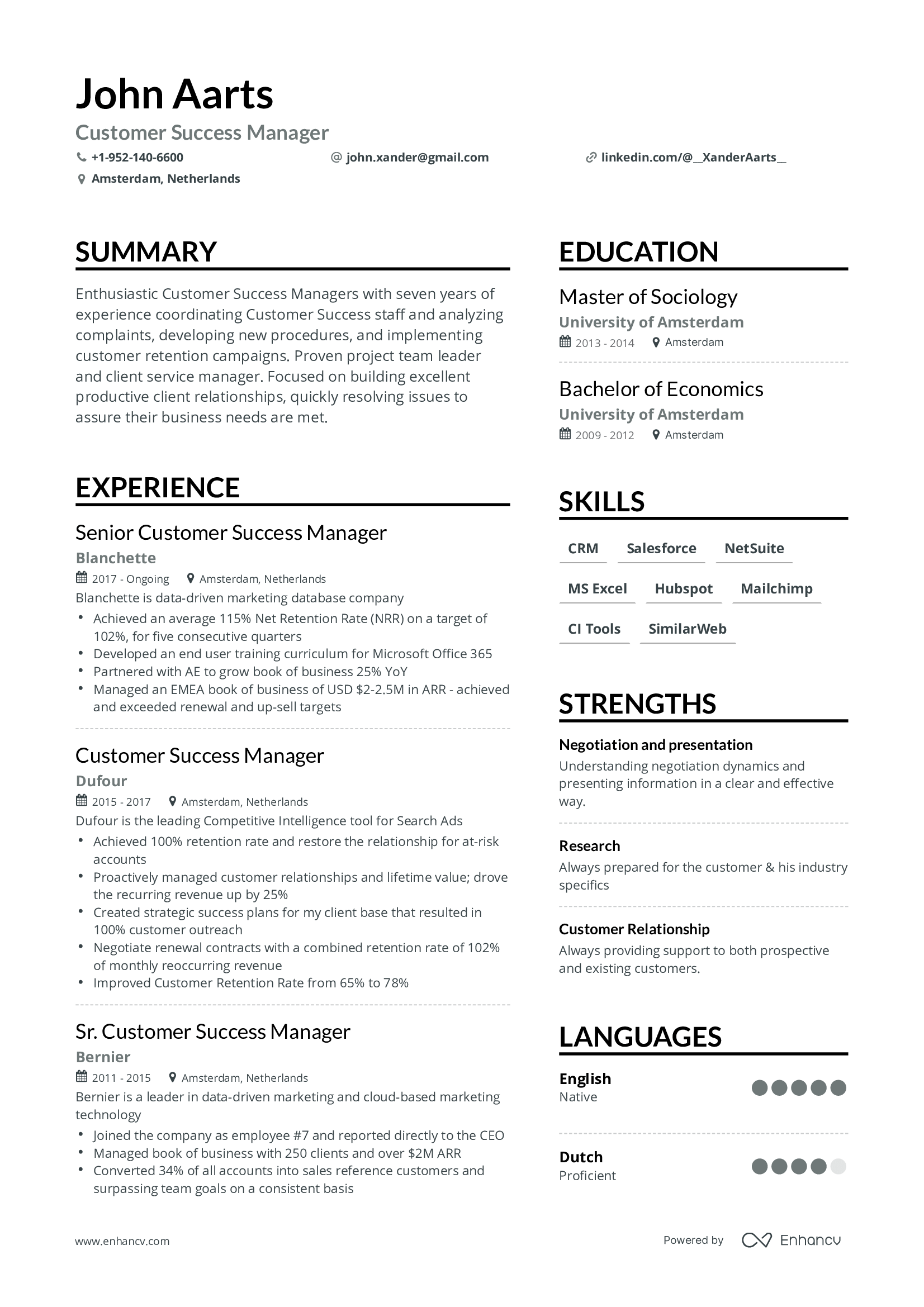 easy resume template